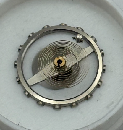 Ebosa 23 Balance Wheel Complete And Spring  11½’’’ 125 Watch Movement Parts NOS