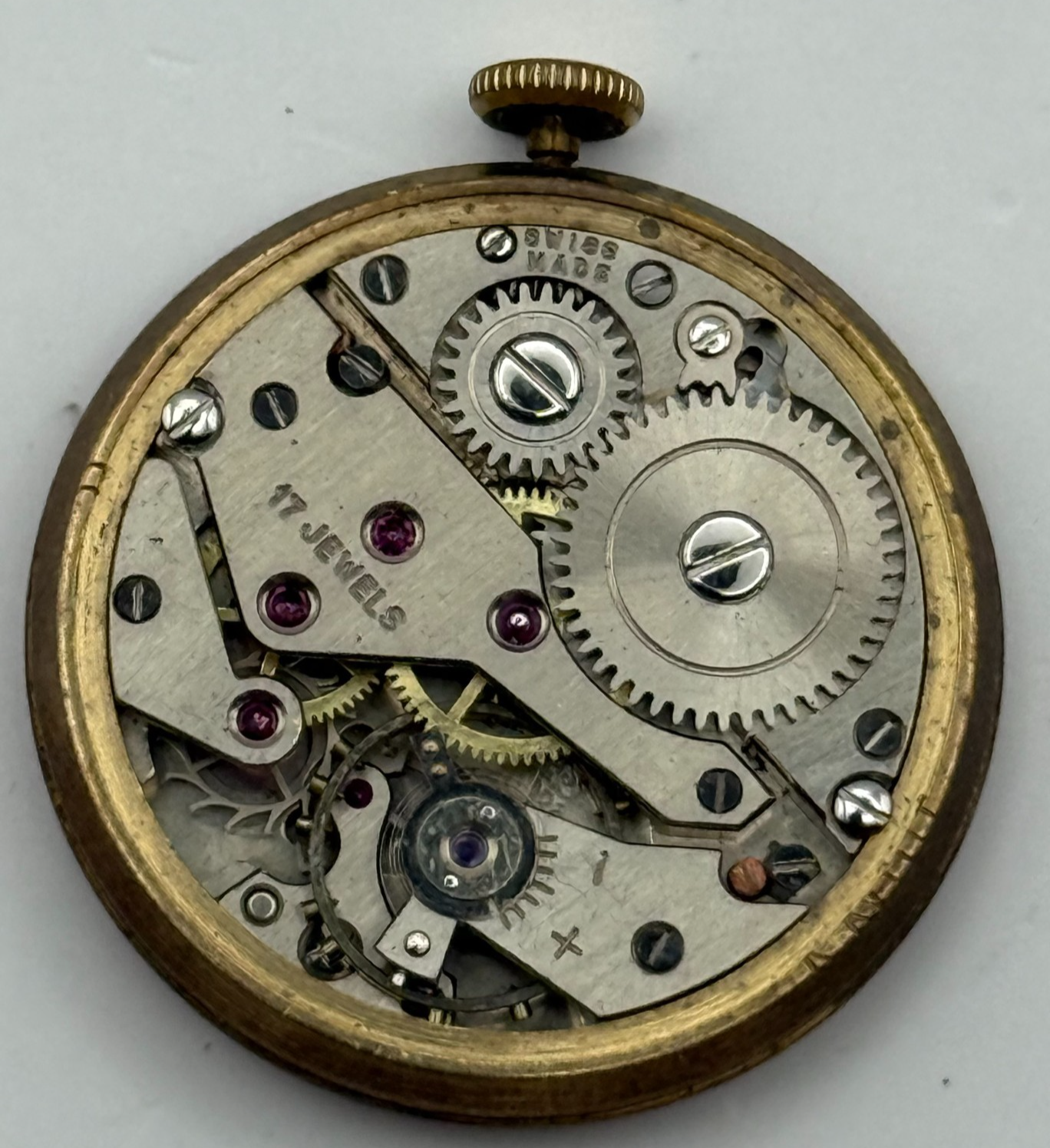 AS 1002 984 Watch Movement Aristo Manual Wind Vintage Swiss Parts Repair 27.7mm