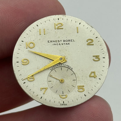 26mm Ernest Borel Incastar Manual Wind 17 Jewels Watch Movement Swiss Made PARTS