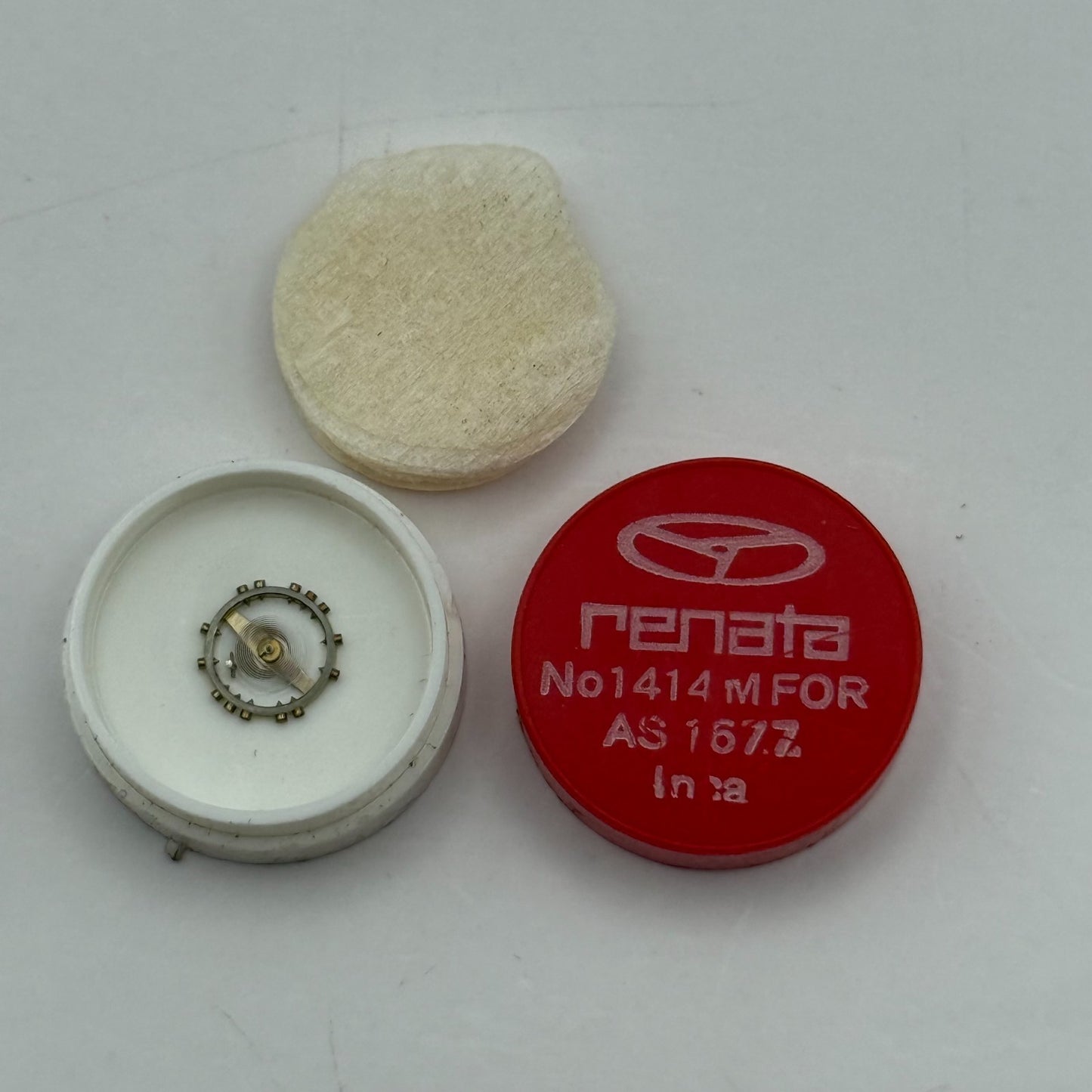 AS 1677 Balance Wheel Complete And Spring 1414 M Watch Movement Parts NOS