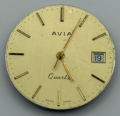 ESA ETA 944.111 Quartz Watch Movement Avia Date Vintage Swiss Parts Repair 26mm