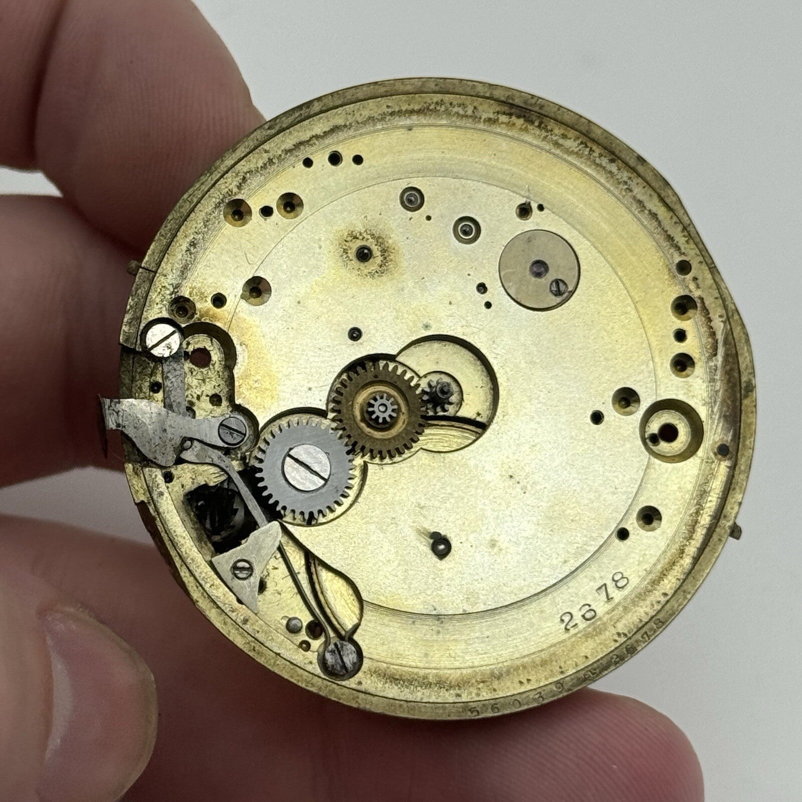 45.2mm Parrenin High Quality Antique Pocket Watch Movement FOR PARTS Repair