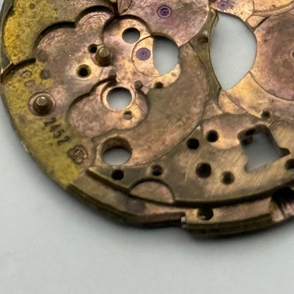 ETA 2452 Watch Movement Main Plate Automatic Vintage Swiss Parts Repair 25.9mm