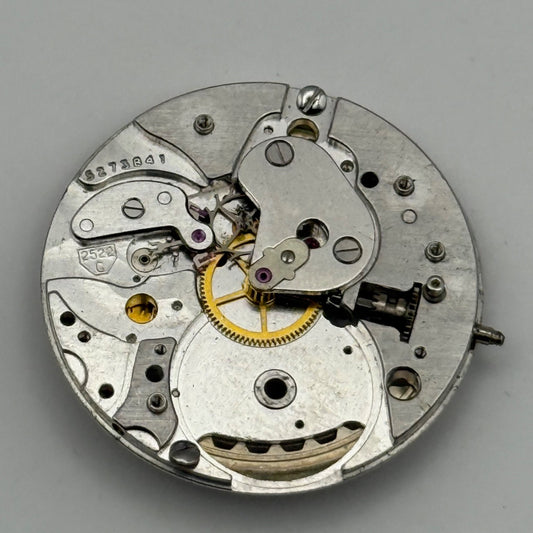 Zenith 2522C Watch Movement Vintage Incomplete Date Swiss Parts Repair 26.3mm