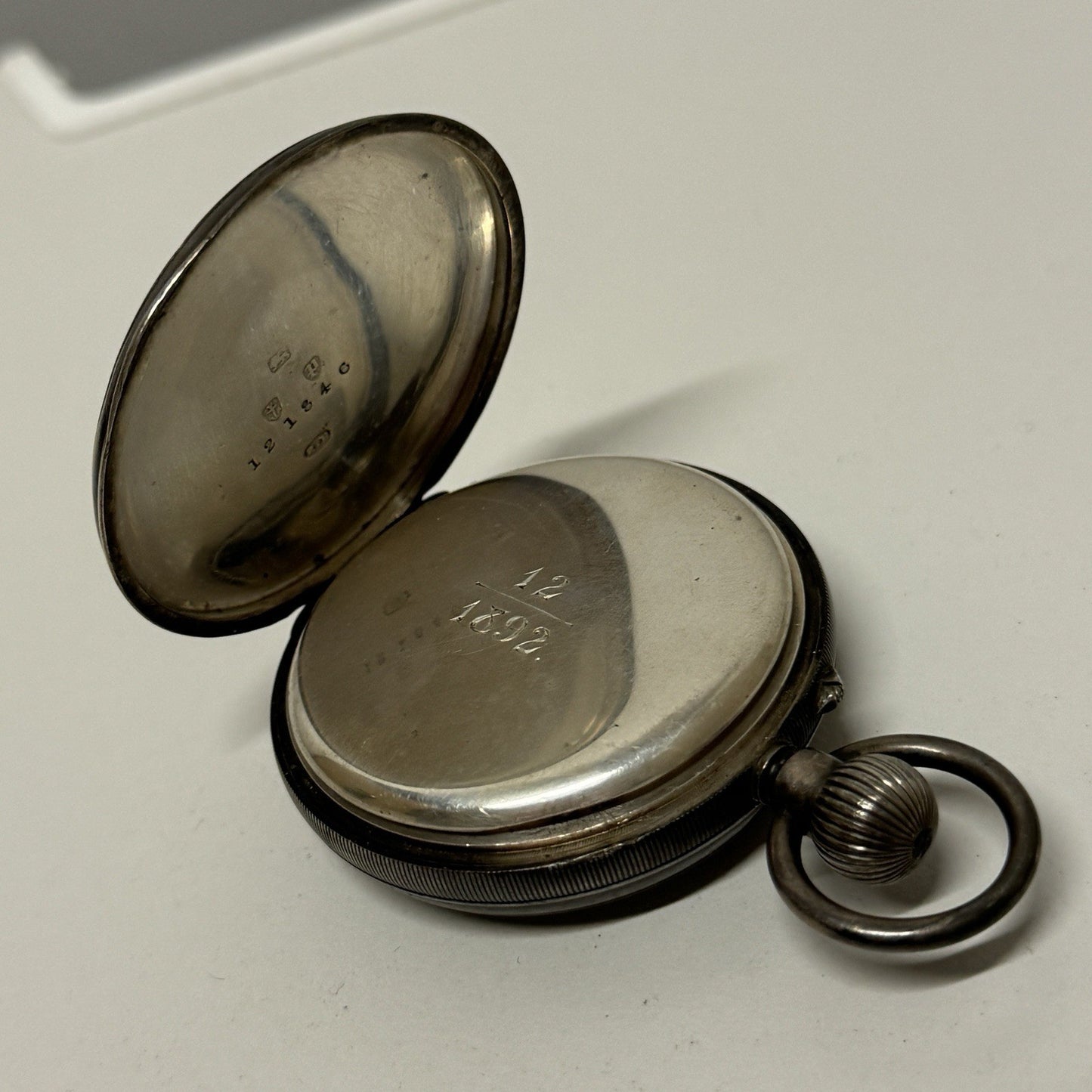 Pin Set Sterling Silver 3/4 Plate Lever English Watch LTD Pocket Watch TO REPAIR