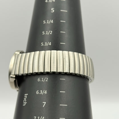 Davidoff Cool Water Ladies Quartz Watch Silver Tone Stretch Band Working 31mm