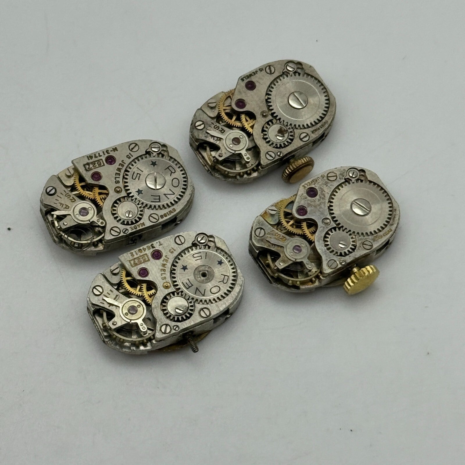 12.8mm 4 x FHF 75 Ladies Manual Wind 15 Jewels Swiss Watch Movement PARTS SPARES