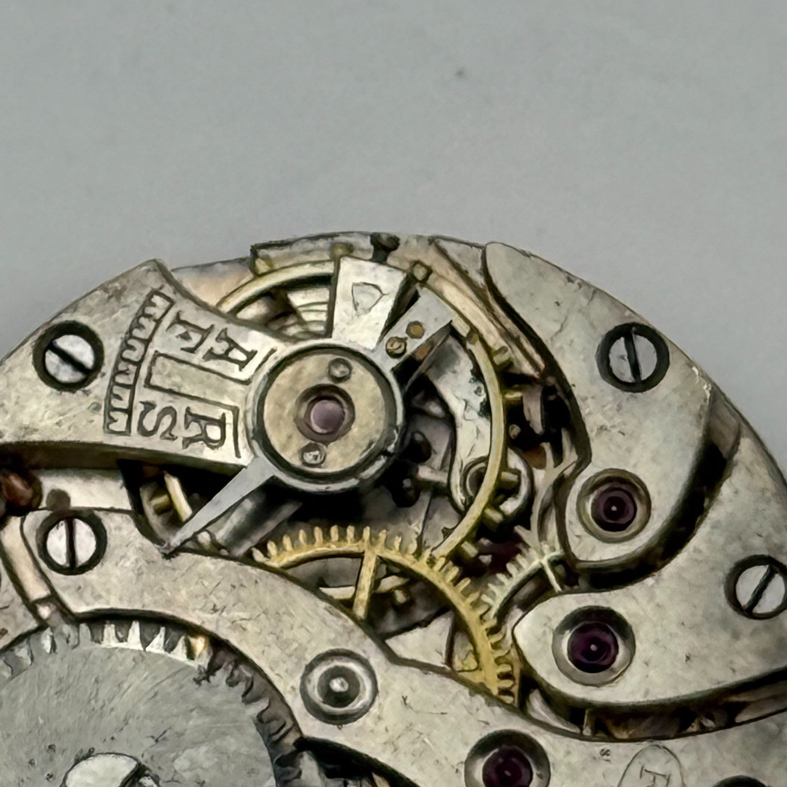 R&S Rotherham & Sons Watch Movement Manual Wind Vintage Parts Repair 23.6mm