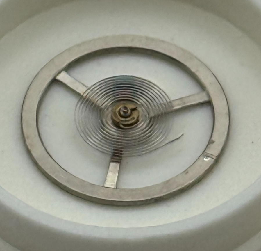 EB 8021 Balance Wheel Complete And Spring 10 1/2''' 1253 Watch Movement Parts 