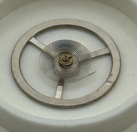 EB 8021 Balance Wheel Complete And Spring 10 1/2''' 1253 Watch Movement Parts 