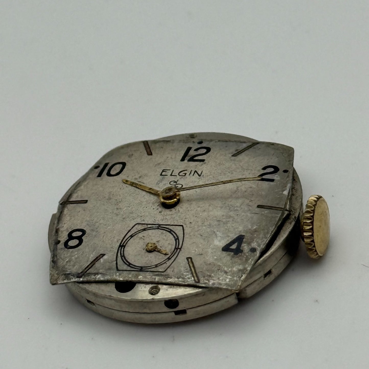 1942 Vintage 8/0s Elgin 554 Model 7 American Watch Movement PARTS REPAIR SPARES