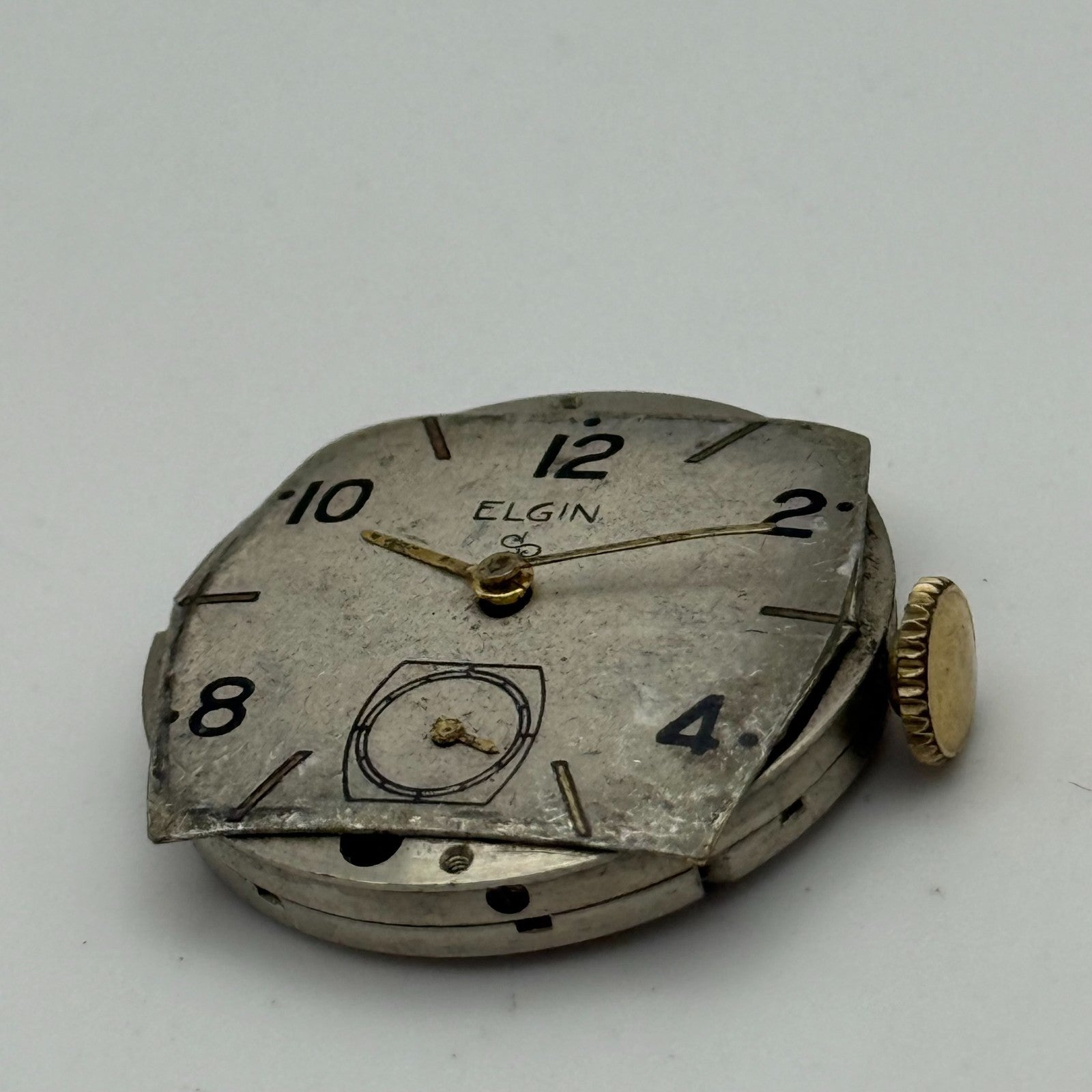 1942 Vintage 8/0s Elgin 554 Model 7 American Watch Movement PARTS REPAIR SPARES