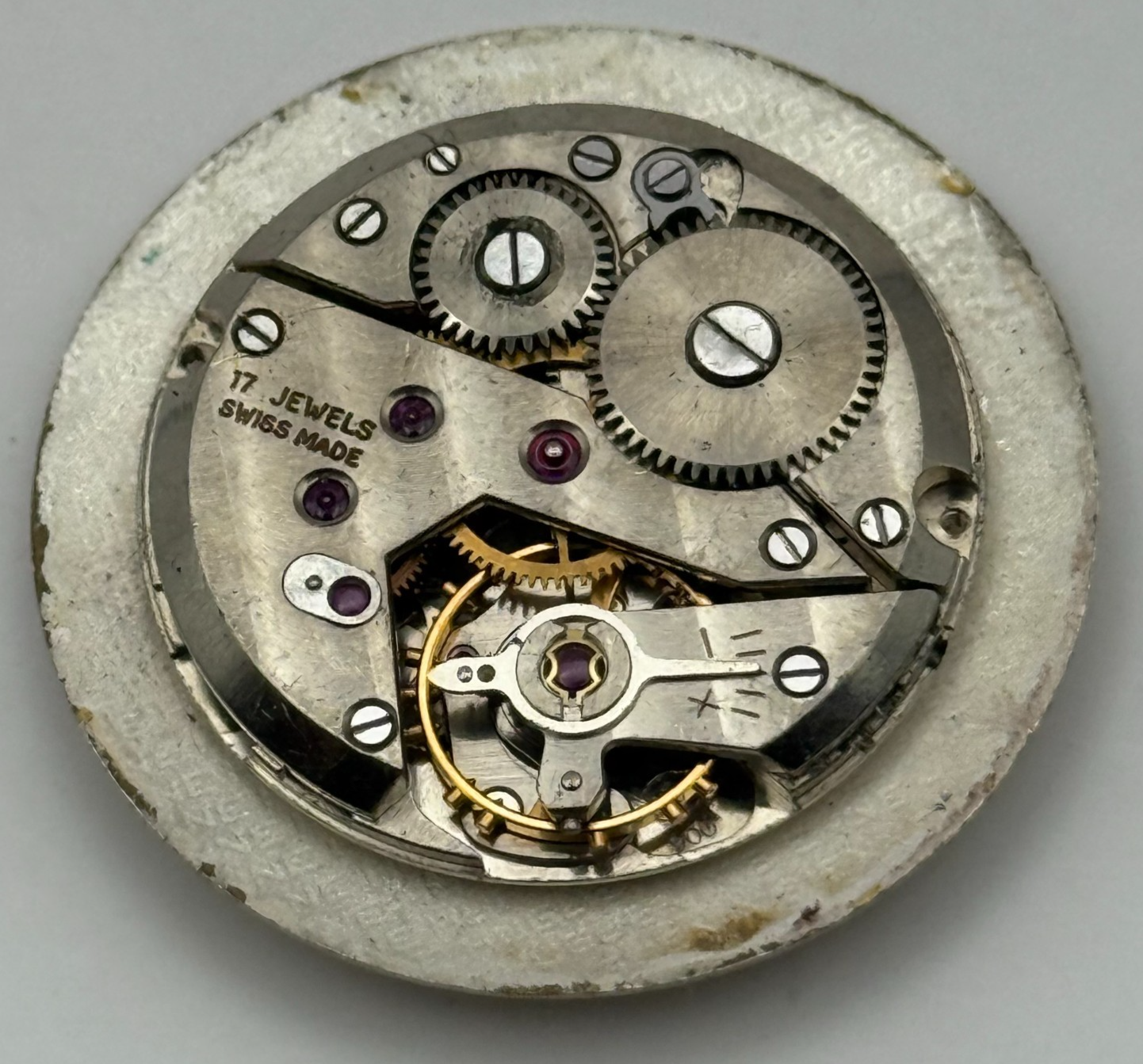 Garrard ETA 900 Watch Movement Manual Wind Vintage Swiss Parts Repair 23.6mm