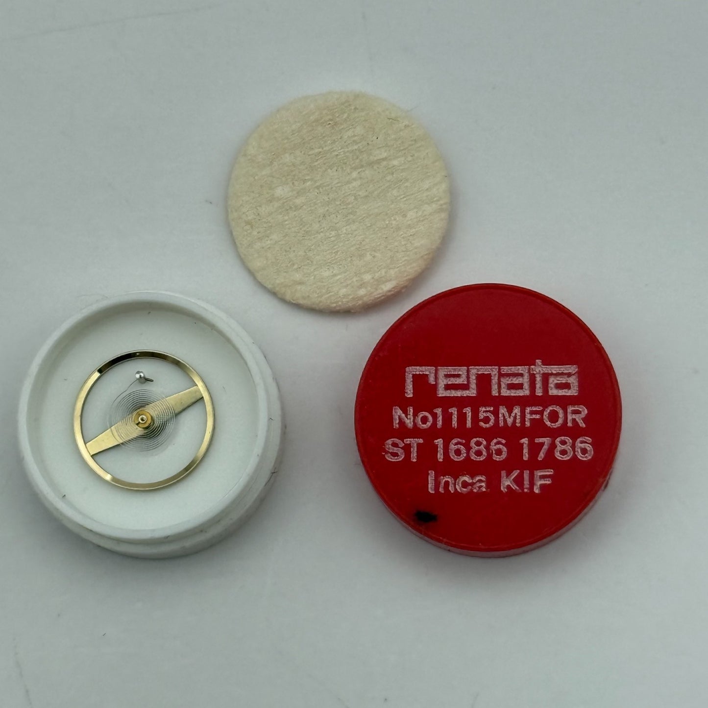 ST 1686 1786 Balance Wheel Complete And Spring 1115 M Watch Movement Parts NOS