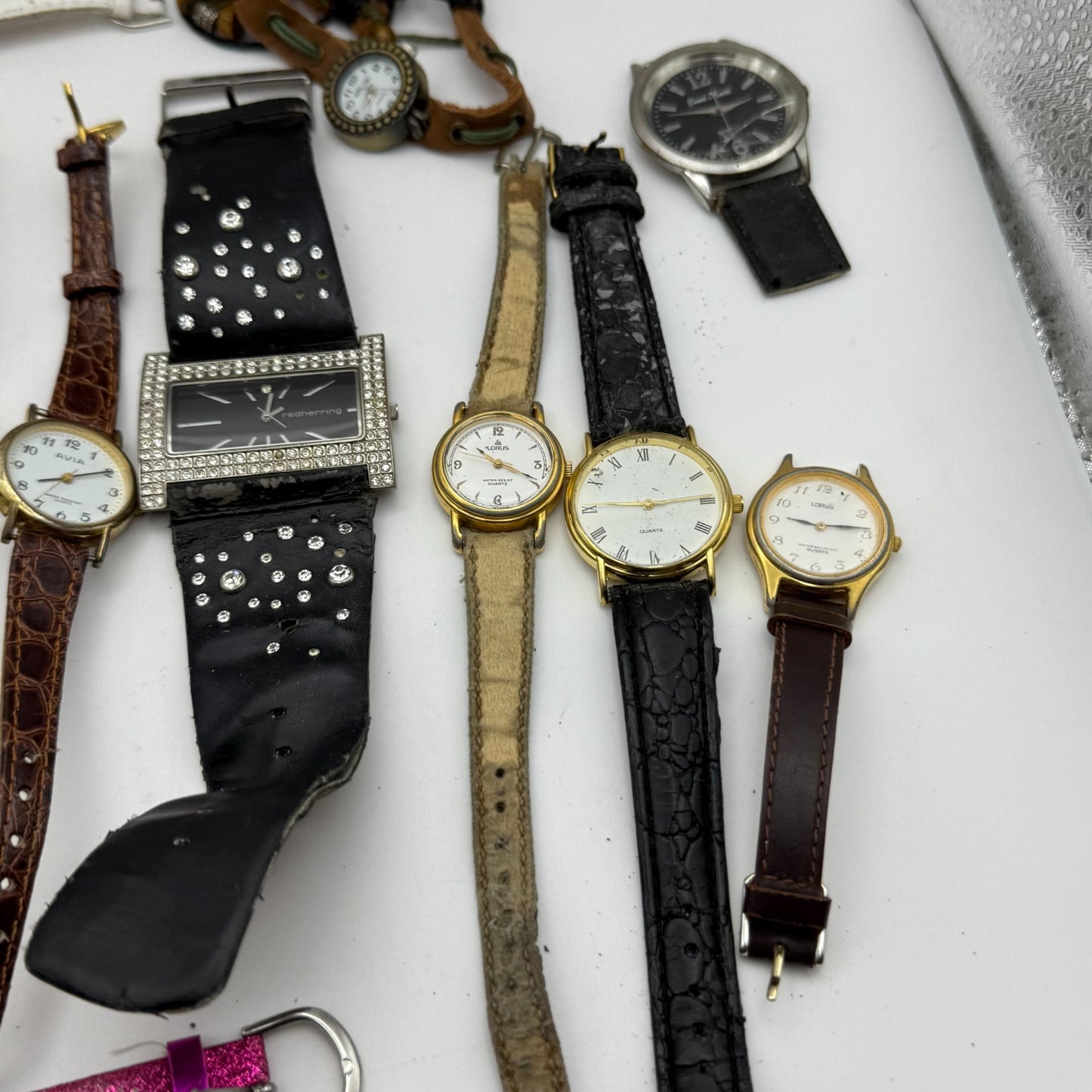 Large Bundle Of Vintage / Modern Quartz Watches Joblot UNTESTED PARTS REPAIR