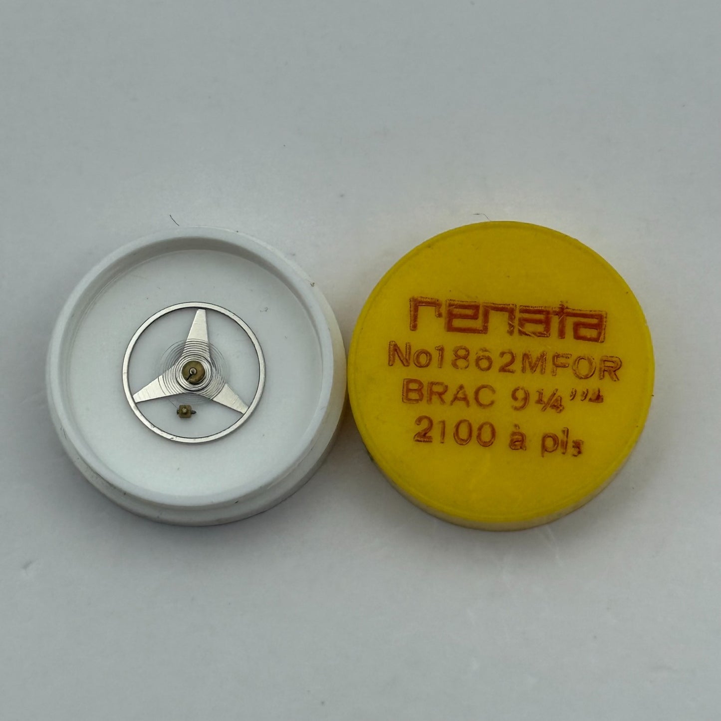 Brac 2100 Balance Wheel Complete And Spring 9¼’’’ 1862 M Watch Movement Parts 