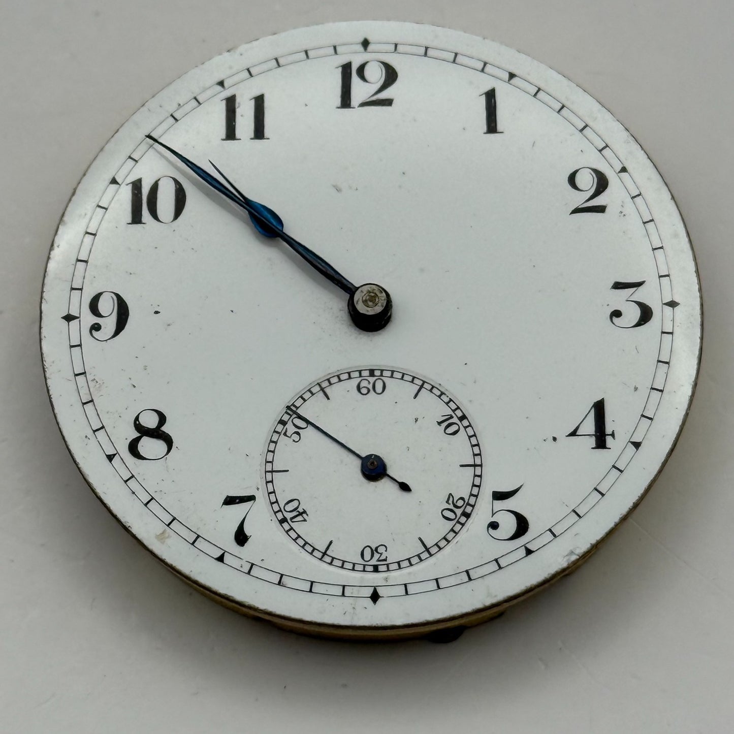 Unicorn Pocket Watch Movement Open Face 15 Jewels Swiss Parts Repair 41.1mm