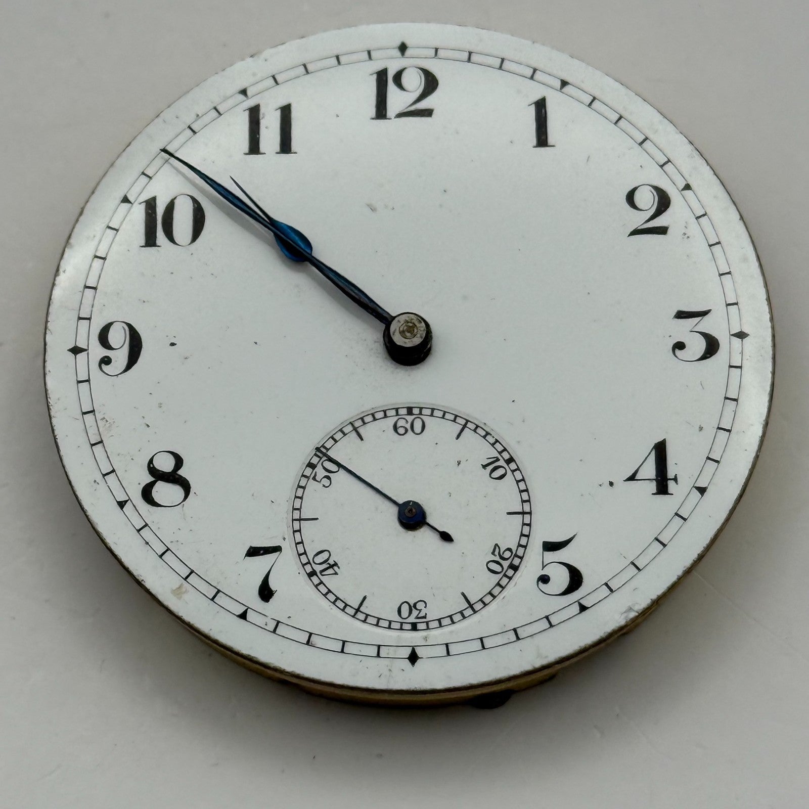 Unicorn Pocket Watch Movement Open Face 15 Jewels Swiss Parts Repair 41.1mm