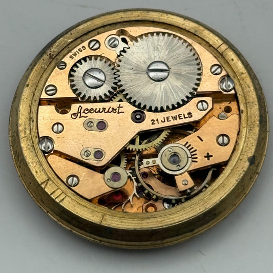 AS 1002 984 Watch Movement Accurist President Manual Wind Vintage Parts 29.7mm