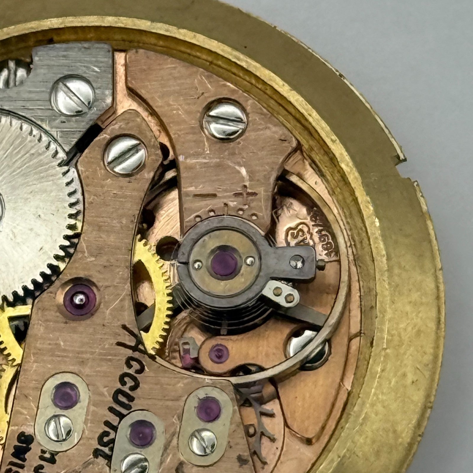 AS 1691/93 Watch Movement Accurist Manual Wind Vintage Swiss Parts Repair 30.3mm