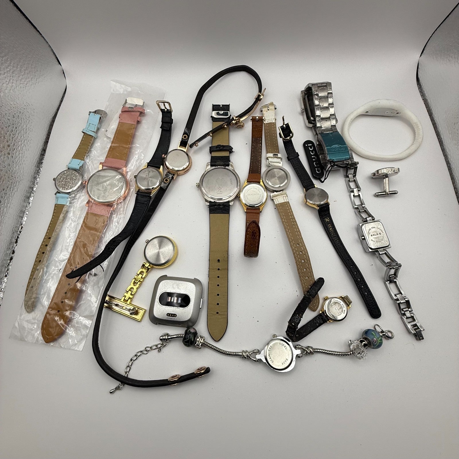 Bundle Of 16 Quartz Watches Job Lot Modern / Vintage Untested Parts / Repair