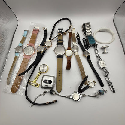 Bundle Of 16 Quartz Watches Job Lot Modern / Vintage Untested Parts / Repair