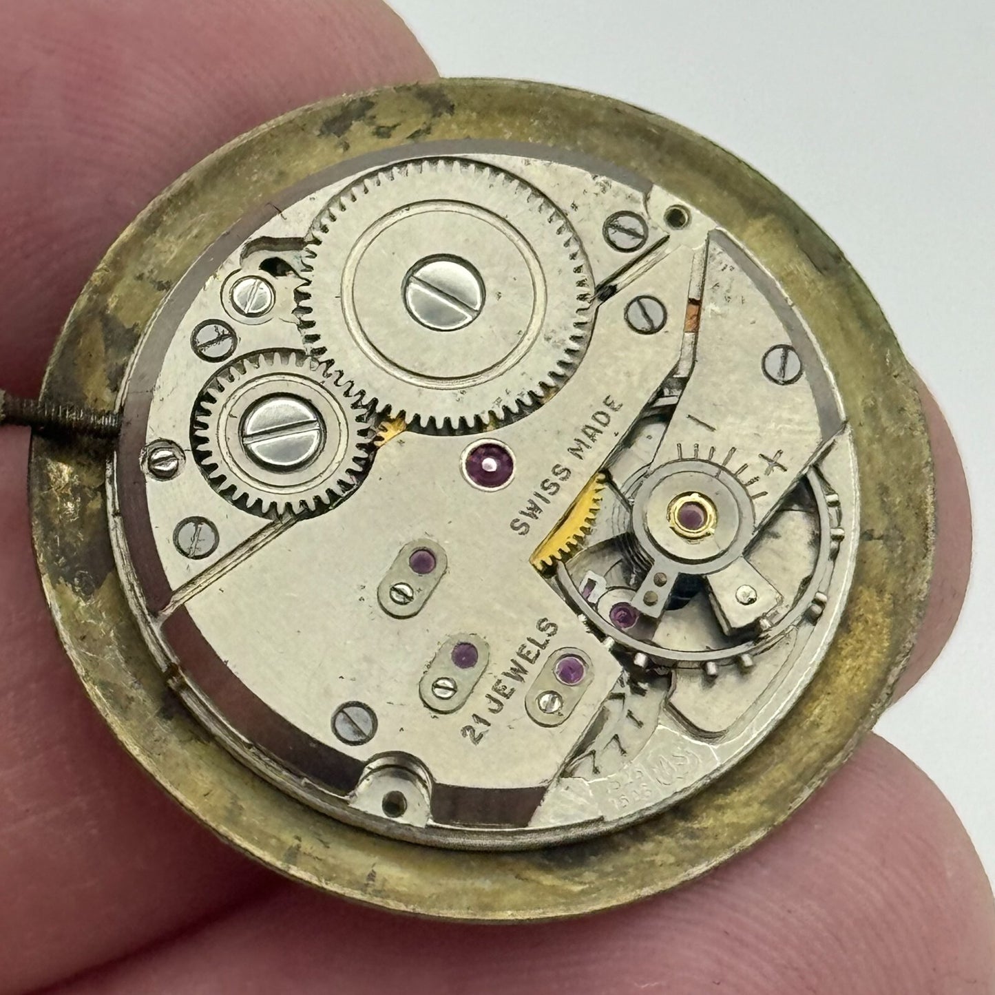 23.7mm Running Nivada AS 1525 1526 Manual Wind Swiss Watch Movement PARTS SPARES