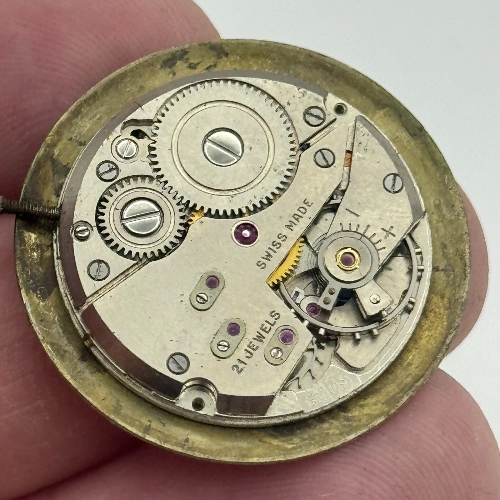 23.7mm Running Nivada AS 1525 1526 Manual Wind Swiss Watch Movement PARTS SPARES