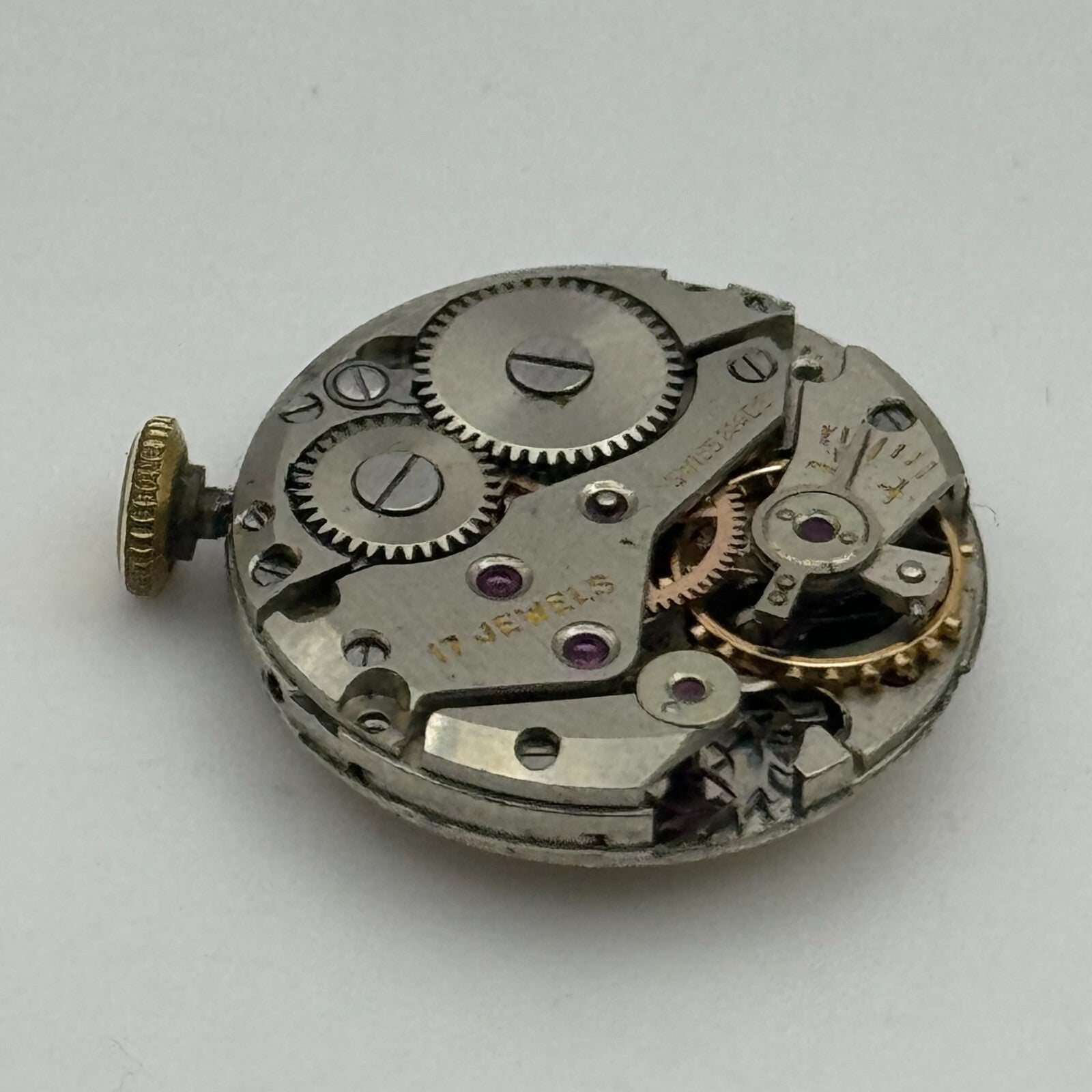 19.6mm Olma Ladies AS 970 Manual Wind Swiss Made 17 Jewels Watch Movement PARTS