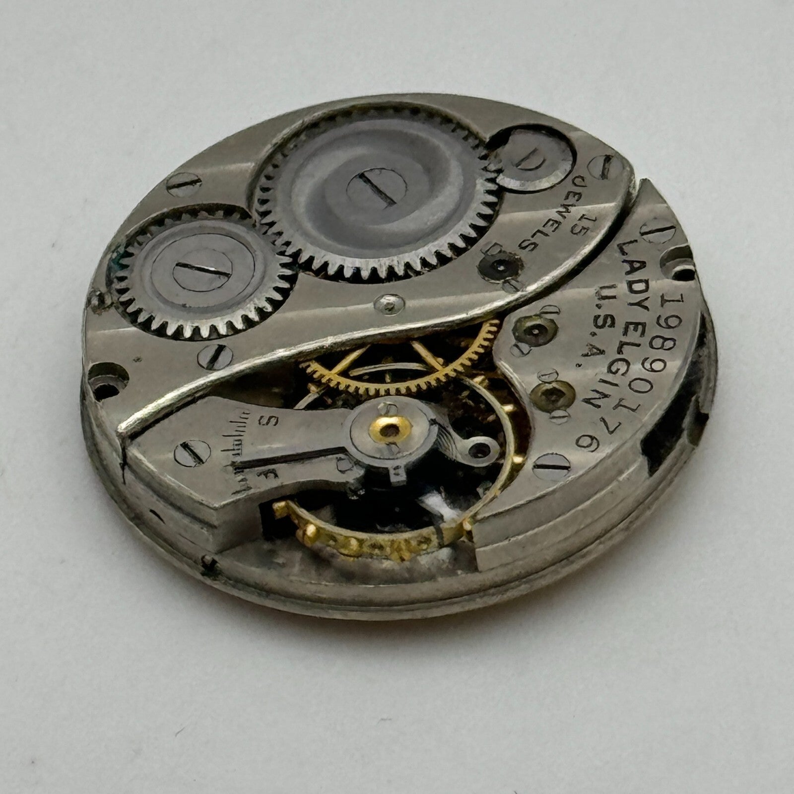 10/0s Antique Lady Elgin Grade 444 Model 4 American Watch Movement PARTS SPARE