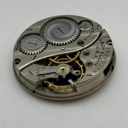 10/0s Antique Lady Elgin Grade 444 Model 4 American Watch Movement PARTS SPARE