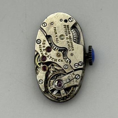 12.9mm Vintage ABRA Art Deco Manual Wind Watch Movement PARTS REPAIR