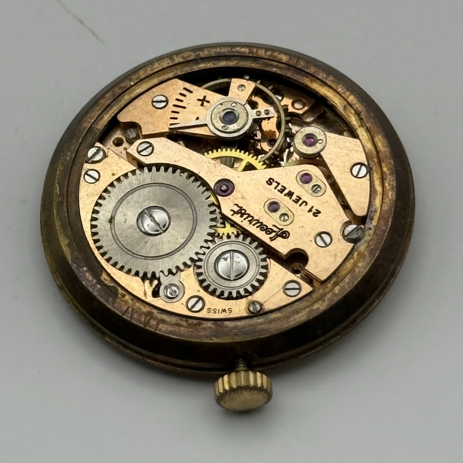 AS 1002 984 Watch Movement Running Accurist Manual Wind Vintage Parts 29.8mm