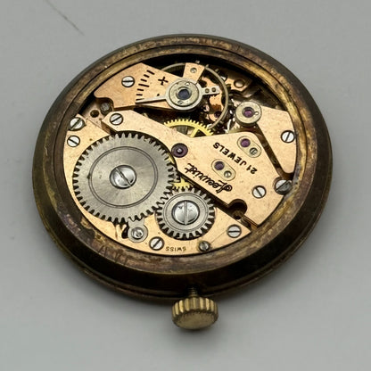 AS 1002 984 Watch Movement Running Accurist Manual Wind Vintage Parts 29.8mm