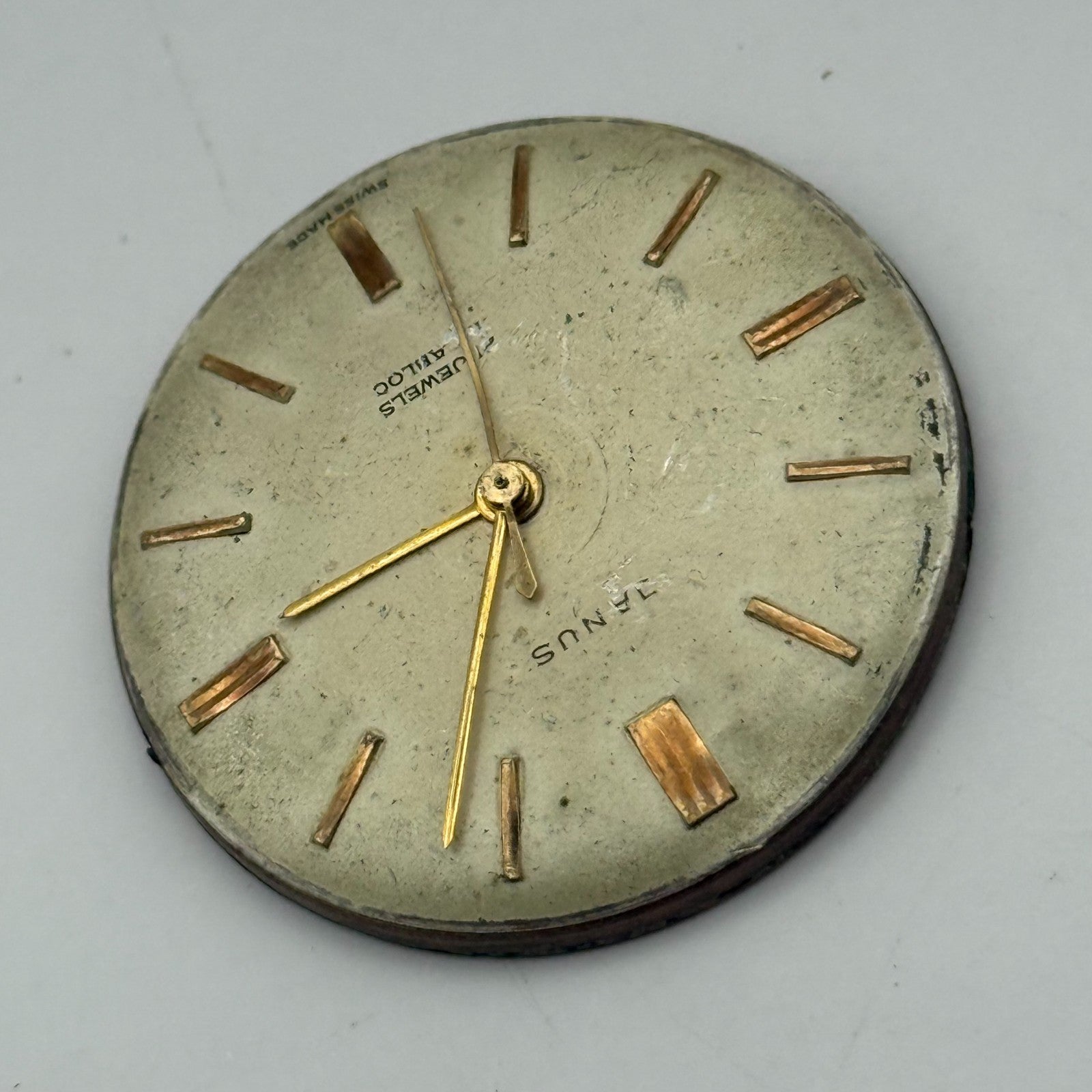 ETA 2390 Watch Movement Janus Manual Wind Vintage Swiss Parts Repair 32.6mm