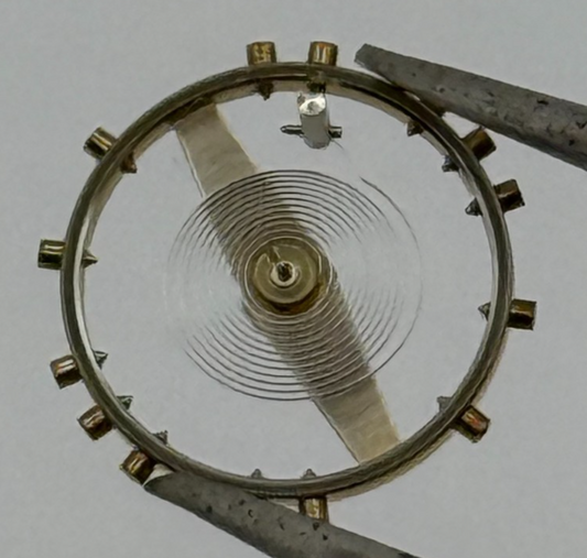 FHF 70 Balance Wheel Complete And Spring 10 1/2''' 201 M Watch Movement Parts
