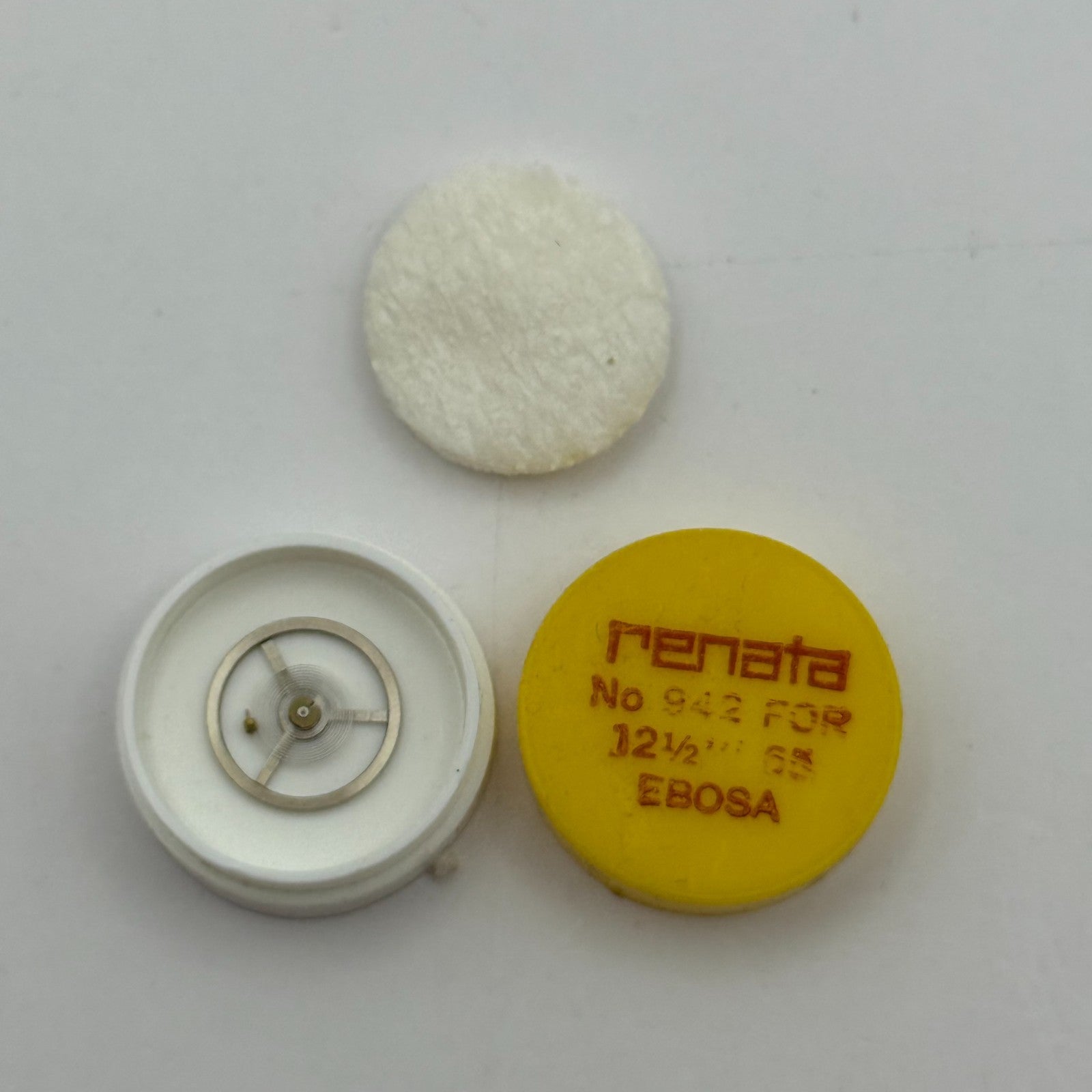 Ebosa 65 Balance Wheel Complete And Spring  12½’’’ 942 Watch Movement Parts NOS