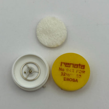 Ebosa 65 Balance Wheel Complete And Spring  12½’’’ 942 Watch Movement Parts NOS