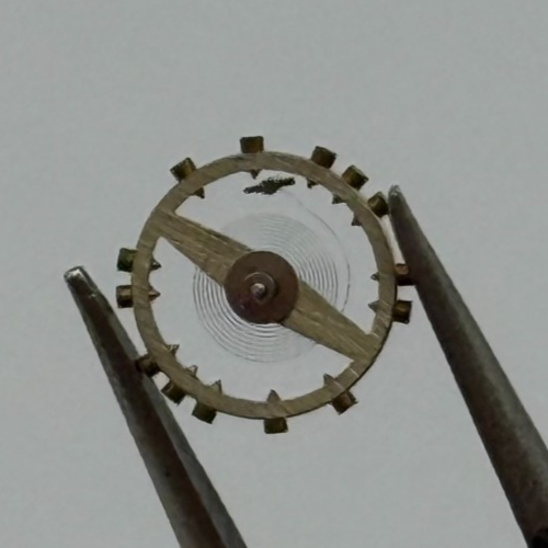 FEF 430 6600 Balance Wheel Complete And Spring 943 M Watch Movement Parts NOS