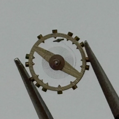 FEF 430 6600 Balance Wheel Complete And Spring 943 M Watch Movement Parts NOS