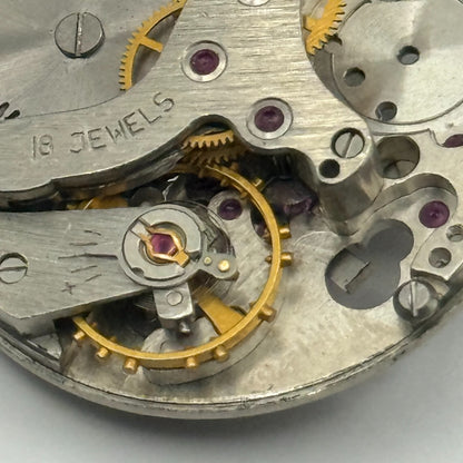 Soviet Poljot ? Alarm Watch Movement Manual Wind Vintage 18 Jewels Parts 26.6mm