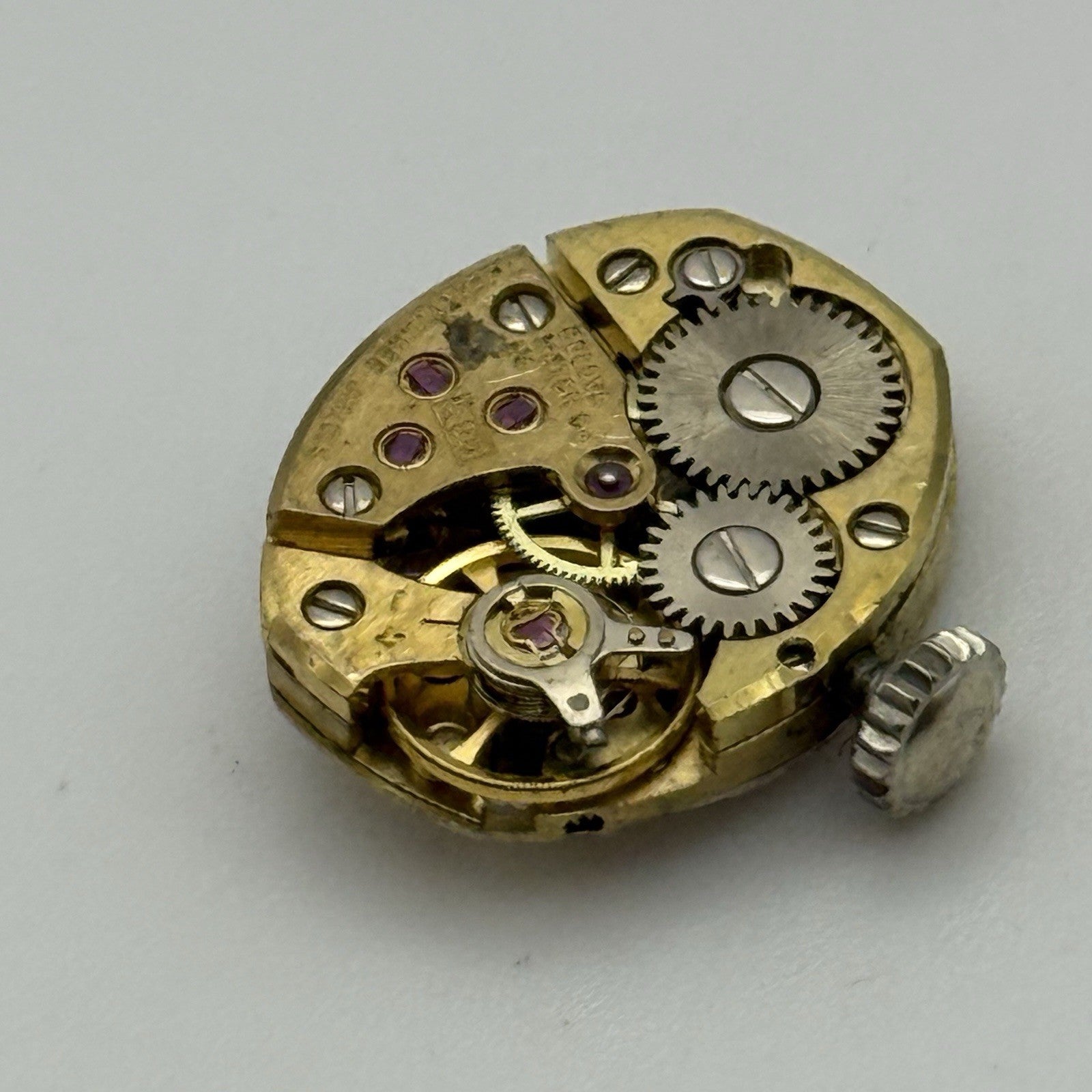 13.1mm Vintage Ladies Bulova 5BD Manual Wind Swiss Watch Movement PARTS REPAIR