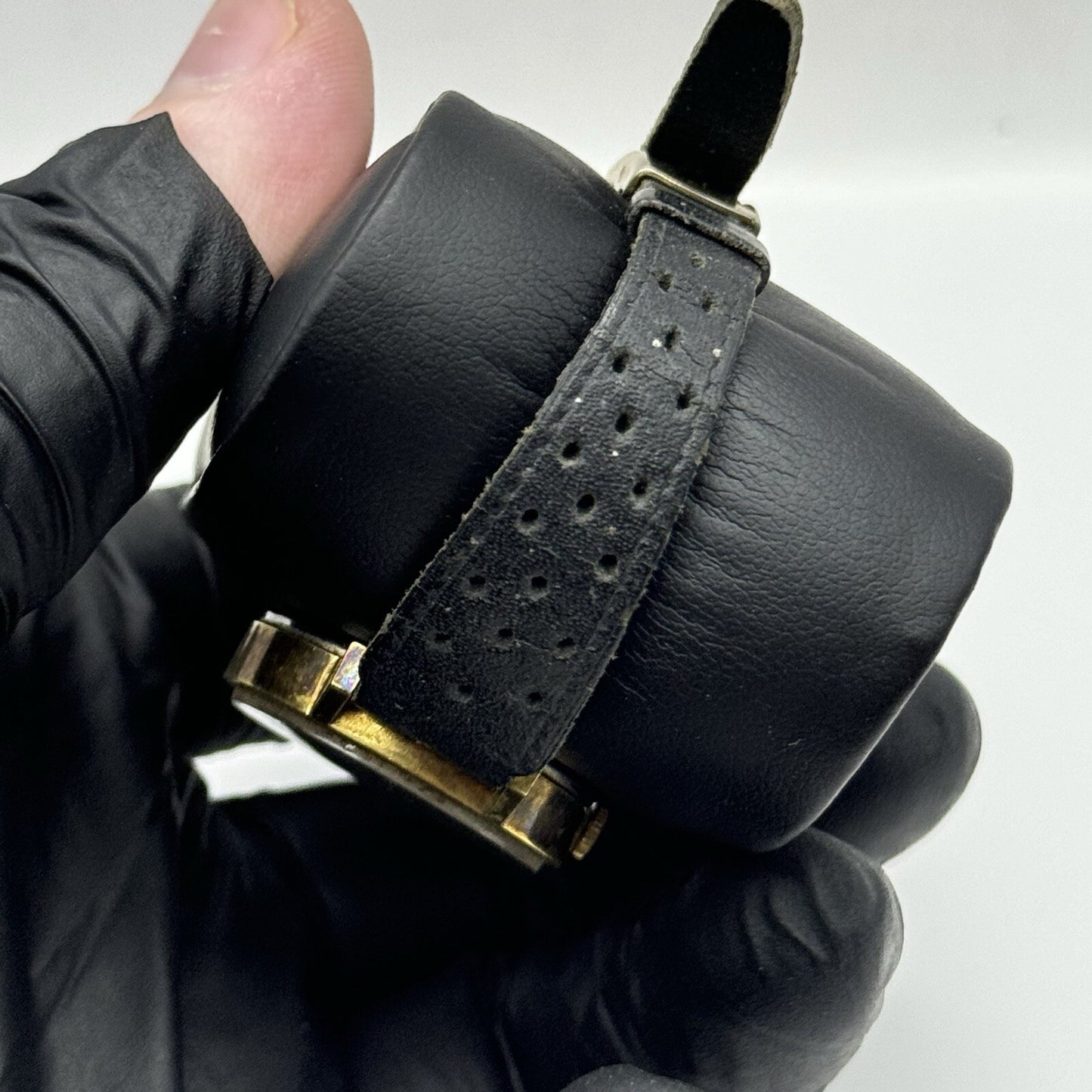 27mm Ladies Manual Wind Excalibur Black Dial Swiss Watch To Repair Non Working