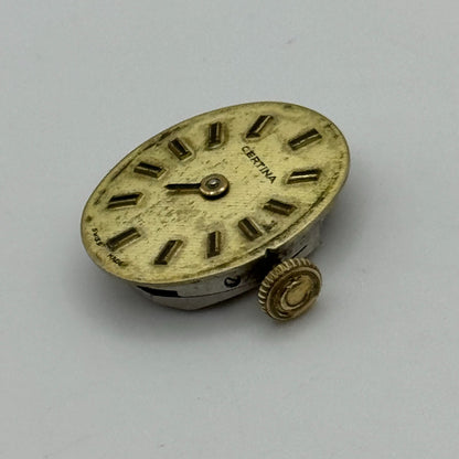 13mm Ladies Certina 13-20 Balance Ok Manual Wind 17 Jewels Watch Movement PARTS