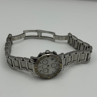 Bulova Swiss Chronograph Watch Quartz Date Dial 29mm C837317 Bracelet Ladies