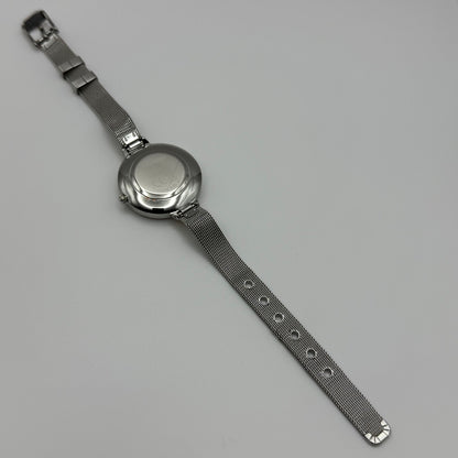 Working  Ladies Accessories Silver Tone Adjustable Mesh Strap 34mm Quartz Watch