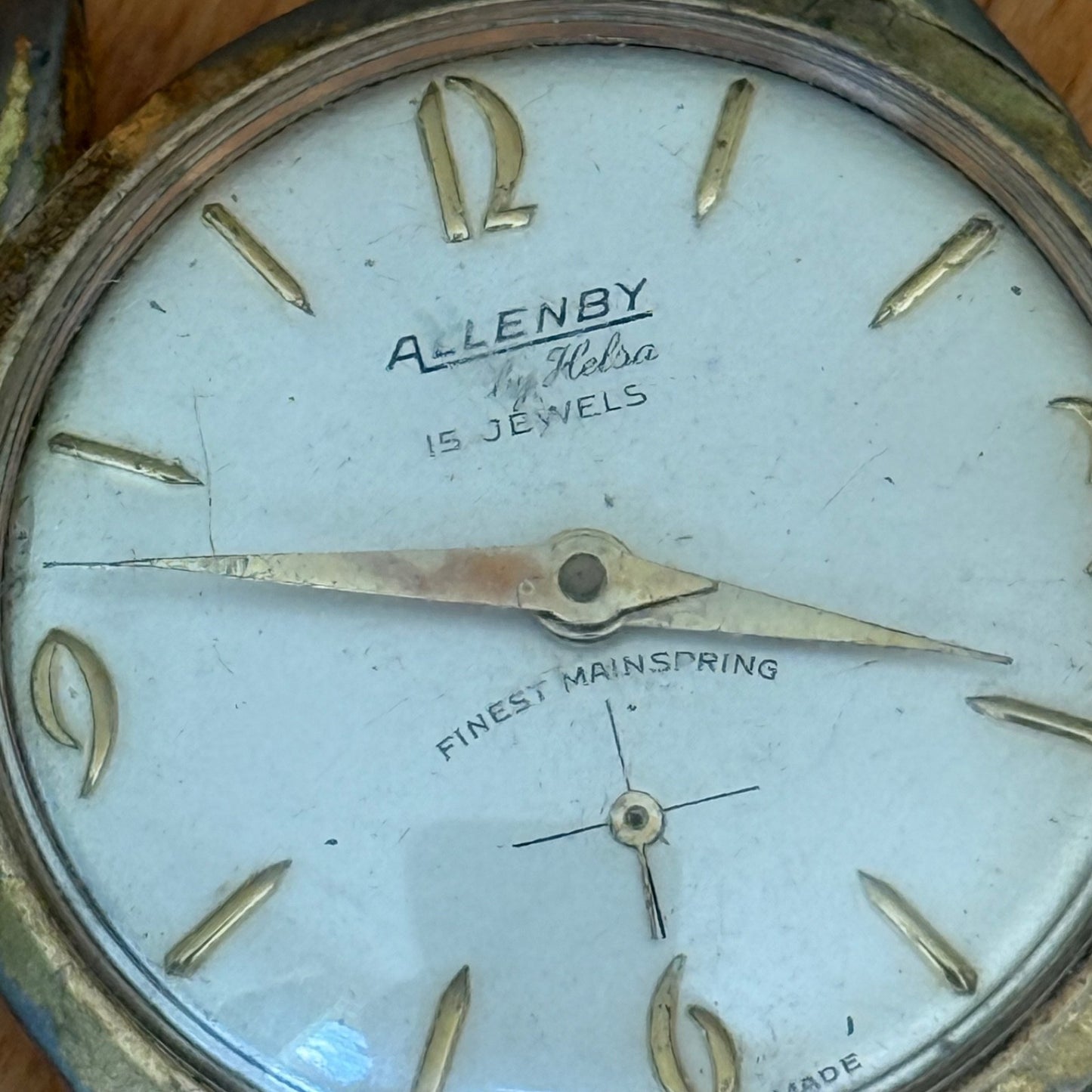 34mm Allenby Helsa Finest Mainspring Brevete 314705 Vintage Manual Watch PARTS