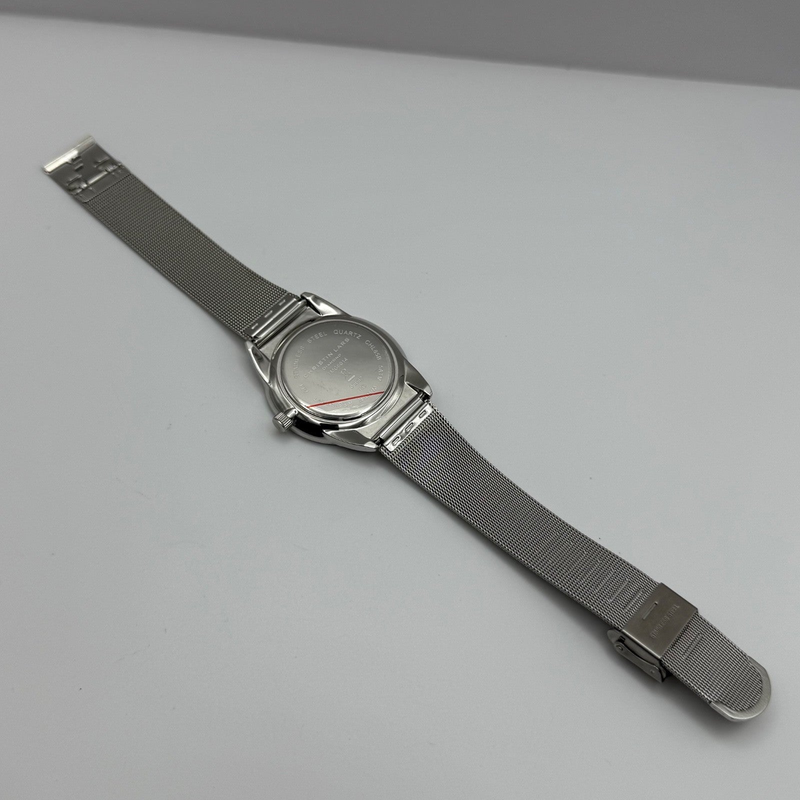 Christian Lars Diamond Watch Boxed 42mm Unisex Date Dial Steel Boxed 7 Inches