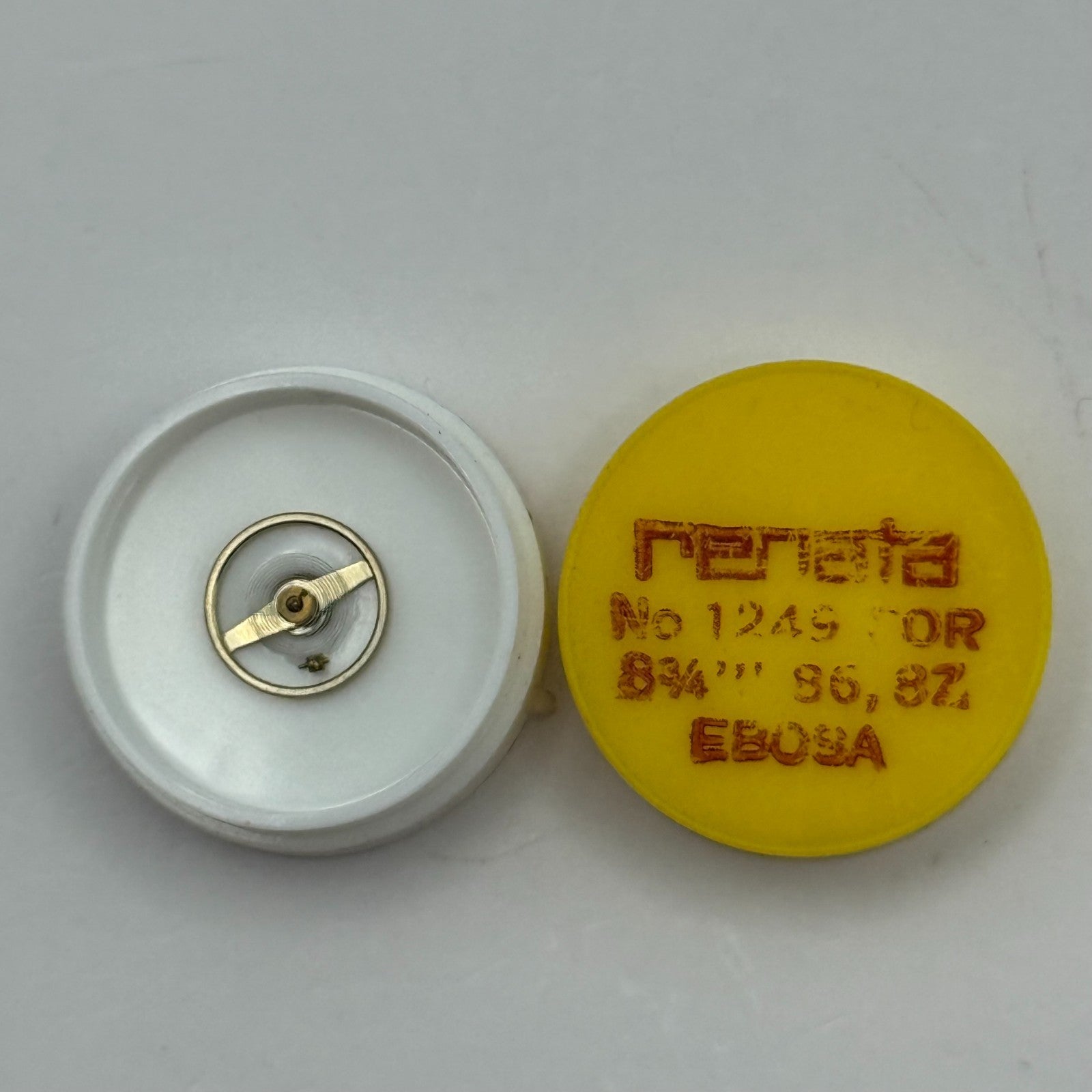 Ebosa 86 87 Balance Wheel Complete And Spring 8¾’’’ 1249 Watch Movement Parts 