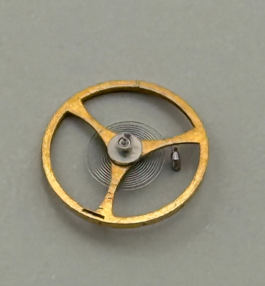 ETA 2512 Balance Wheel Complete And Spring 7¾’’’ 1454 M Watch Movement Parts 